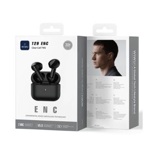 WiWU T29 ENC Half In Ear Dual Mic ENC TWS with HD Sound All Day Comfort