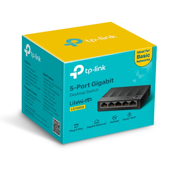 5-Port 10/100/1000Mbps Desktop Switch LS1005G 4 5-Port 10/100/1000Mbps Desktop Switch LS1005G - Image 4