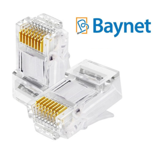 Baynet UTP RJ45 Cat 5 Connector (100 Qty) NETWORKING CABLE CONNECTOR