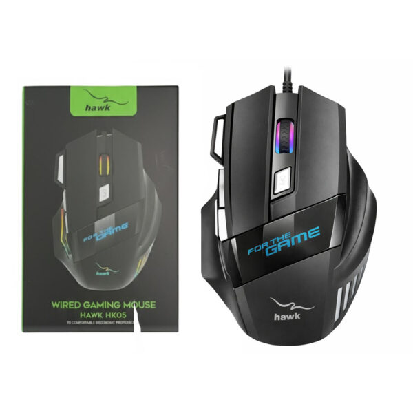 HAWK HK05 PowerGrip 7D RGB Wired Gaming Mouse 2 HAWK HK05 PowerGrip 7D RGB Wired Gaming Mouse - Image 2