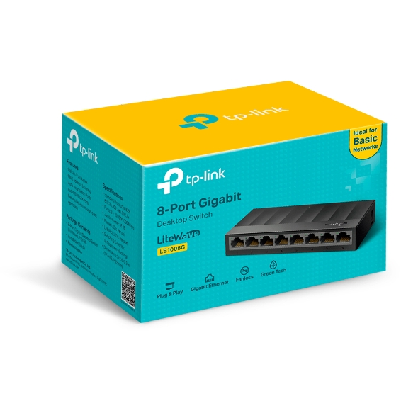 8-Port 10/100/1000Mbps Desktop Switch LS1008G 3 8-Port 10/100/1000Mbps Desktop Switch LS1008G - Image 3